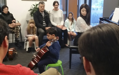 Suzuki Cello Teacher Braxton Neate's Student Artin at the Term 2 2018 Student Concert